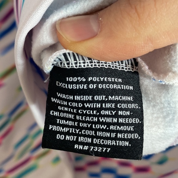 Fila multicolor neon rainbow performance quarter zip top size S - Picture 9 of 13